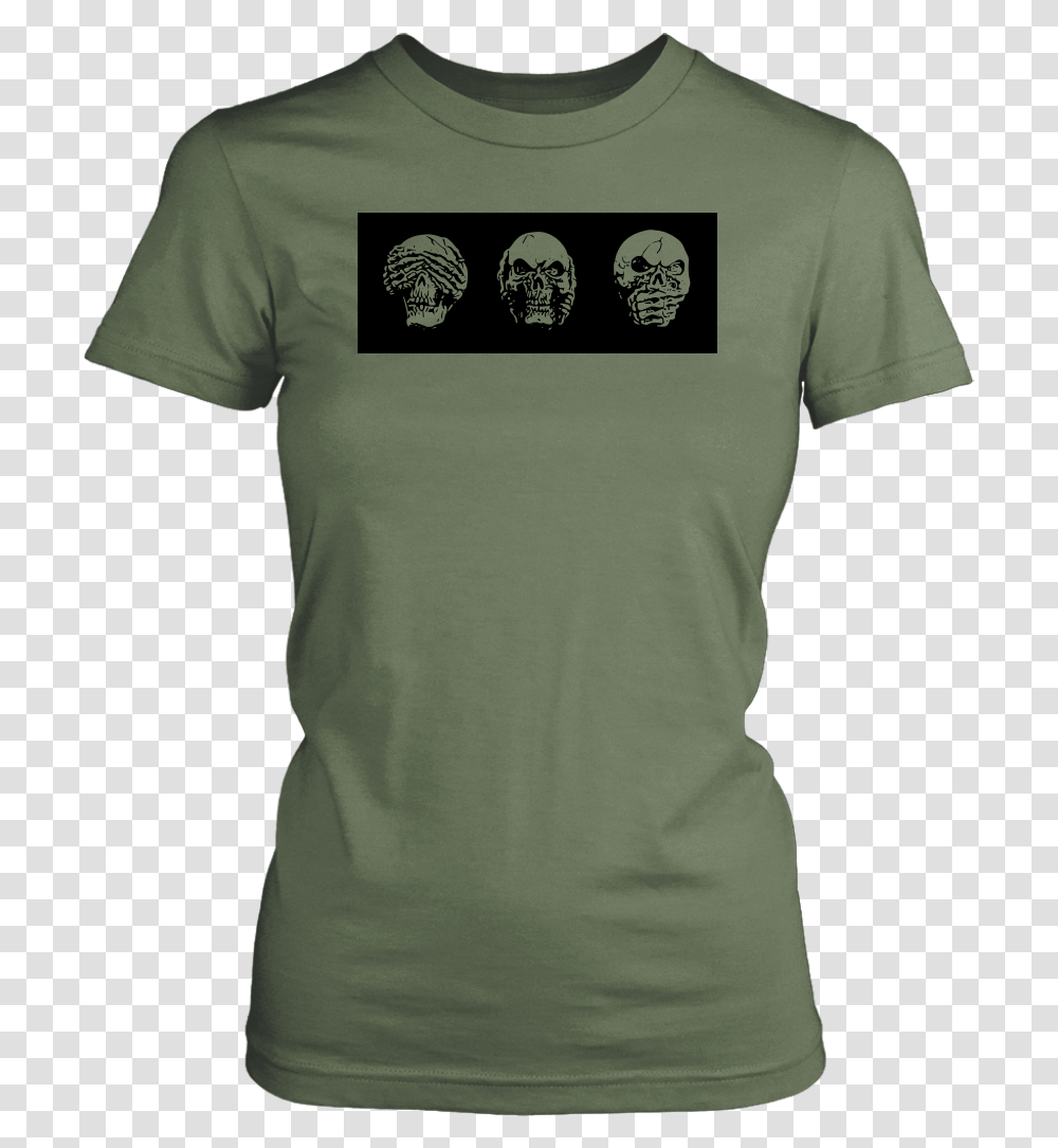 Skull No Evil Tee T Shirt, Apparel, T-Shirt, Sleeve Transparent Png