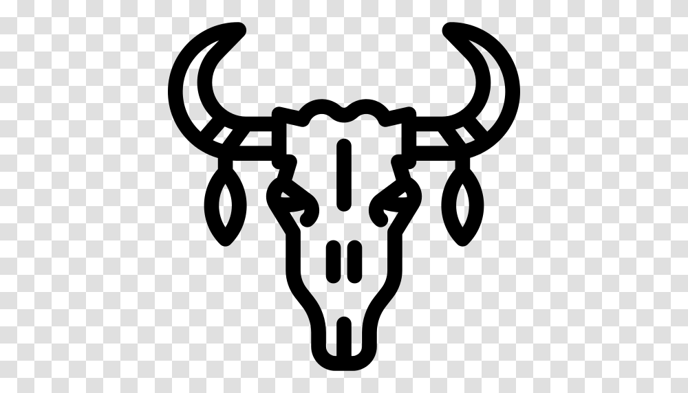 Skull Of A Bull Icon, Gray, World Of Warcraft Transparent Png