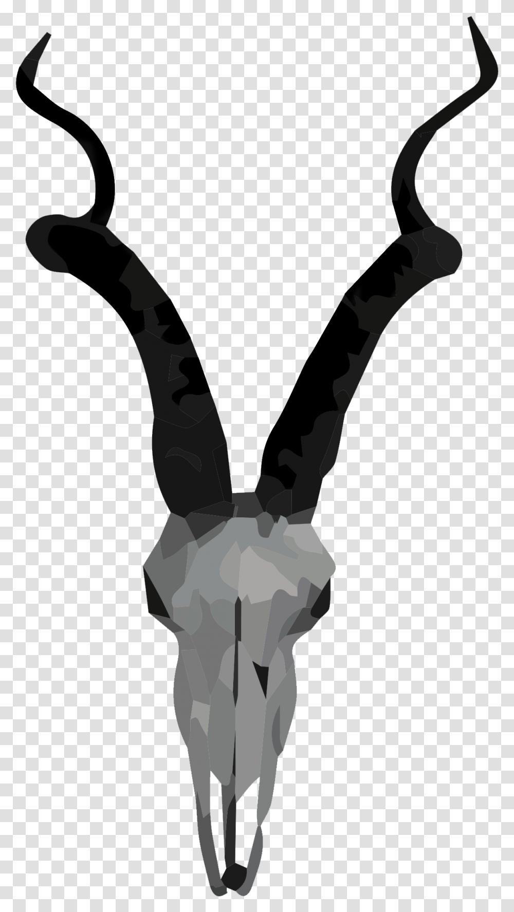Skull Of Antelope, Hand, Statue, Sculpture Transparent Png