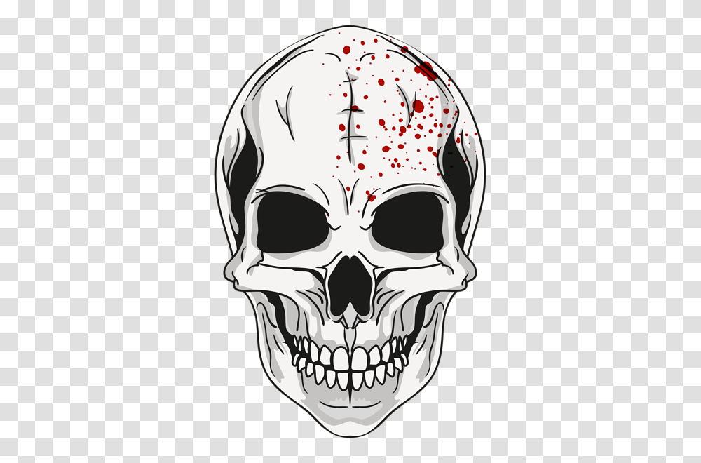 Skull, Person, Drawing, Pillow Transparent Png