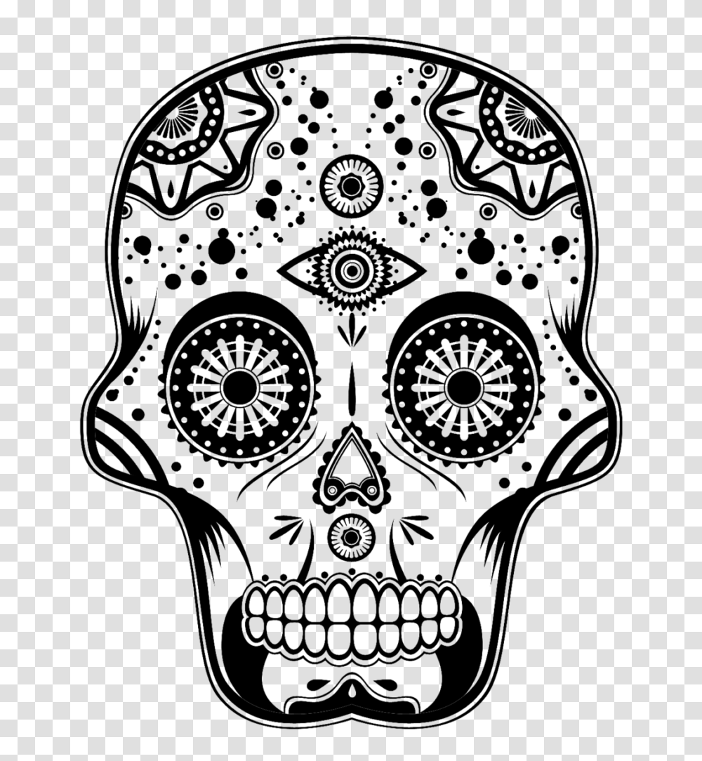 Skull, Person, Pattern, Rug Transparent Png