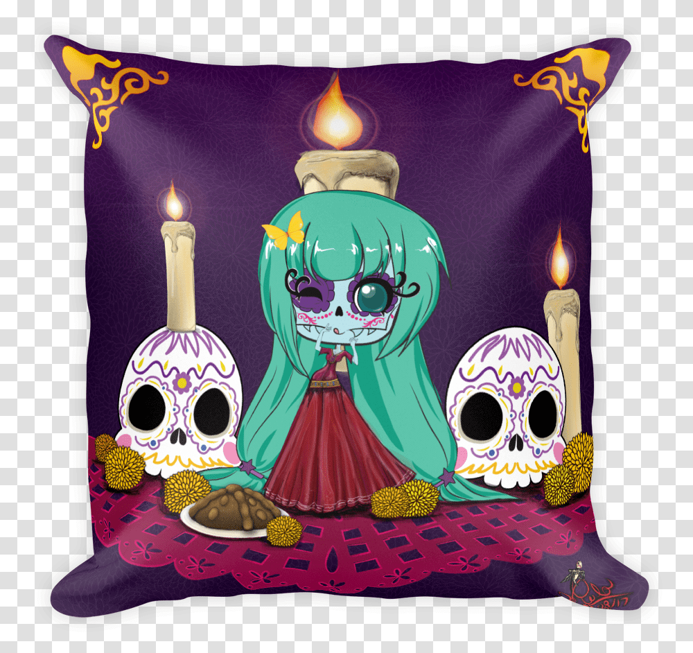 Skull, Pillow, Cushion, Birthday Cake, Dessert Transparent Png