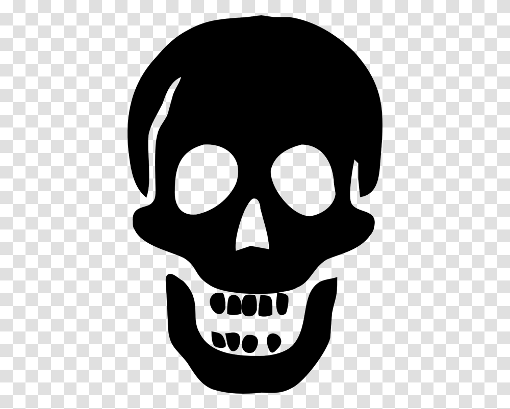 Skull Pirate Death Poison Warning Skeleton Dead Skull Icon, Outdoors, Nature, Face Transparent Png