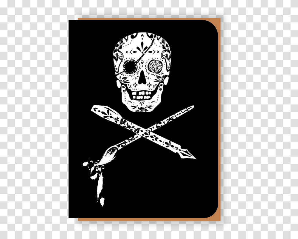 Skull, Pirate, Label, Poster Transparent Png