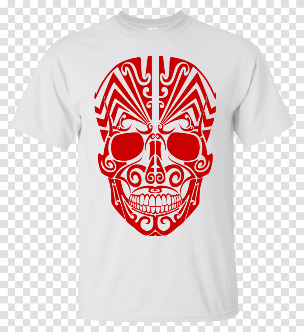 Skull Polynesian Tattoo, Apparel, T-Shirt, Plant Transparent Png