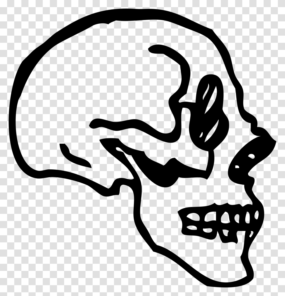 Skull Profile Clip Arts Skull Profile Art, Gray, World Of Warcraft Transparent Png