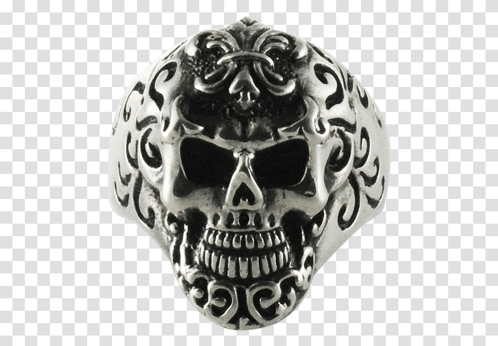 Skull, Silver, Accessories, Accessory, Jewelry Transparent Png