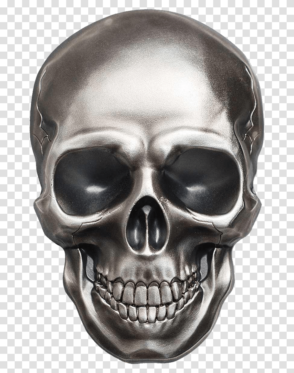 Skull Silver Skull, Helmet, Apparel, Head Transparent Png