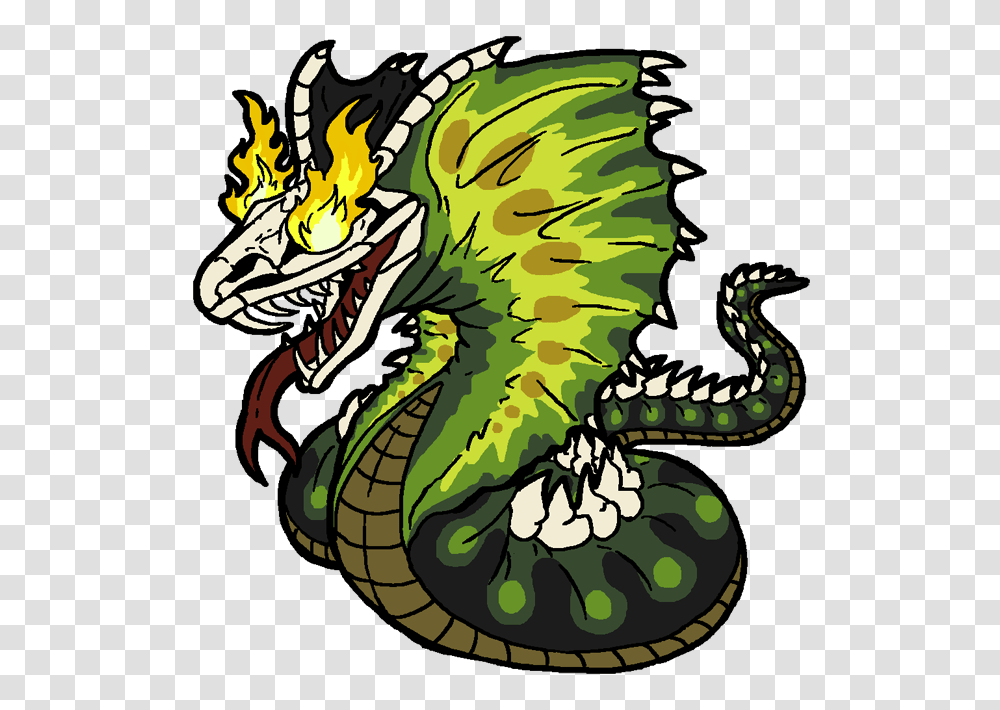 Skull Snake For Flying Limes, Dragon Transparent Png