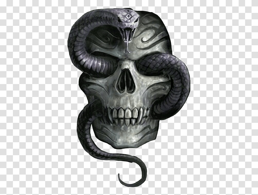 Skull Snake Snakeskull Skullandsnake Snakeandskull Tatuajes De Calaveras Vibora, Alien, Person, Human Transparent Png
