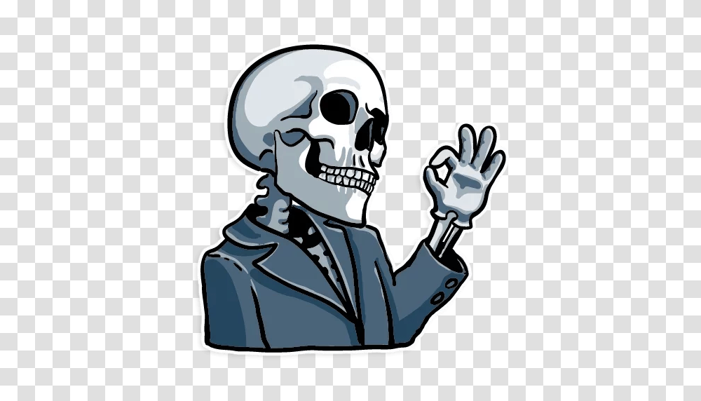 Skull Sticker, Hand, Pirate Transparent Png