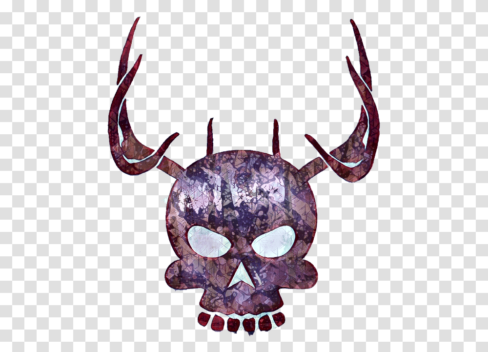 Skull Tattoo Gothic Symbol Halloween Design, Sea Life, Animal, Seafood, Crab Transparent Png