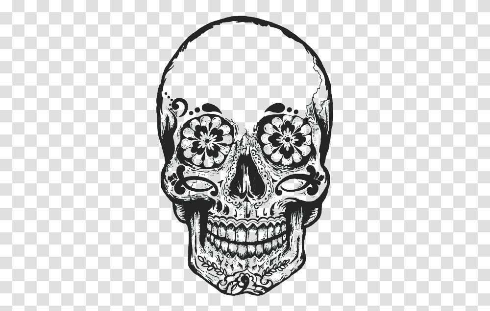 Skull Tattoo Without Background, Chandelier, Lamp, Apparel Transparent Png