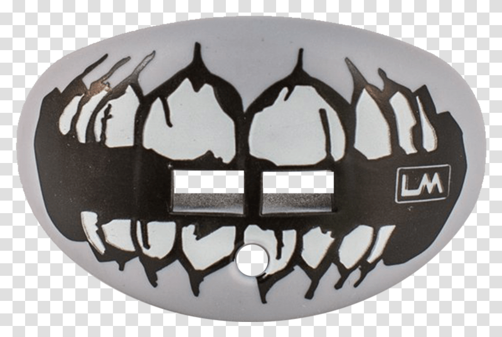 Skull Teeth Grey Football Mouthpiece Dente De Caveira, Symbol, Logo, Trademark, Text Transparent Png