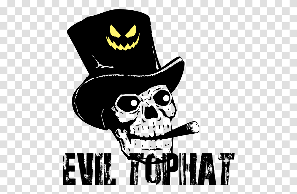 Skull Top Hat Logo, Batman Logo Transparent Png