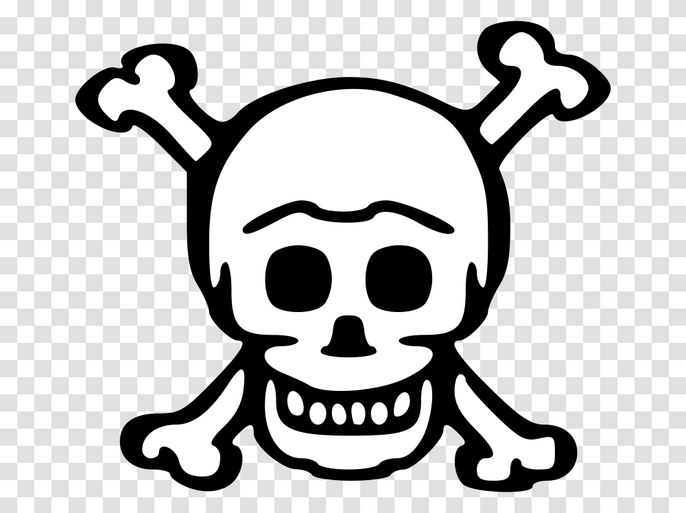 Skull White Skull, Stencil, Pirate, Logo Transparent Png
