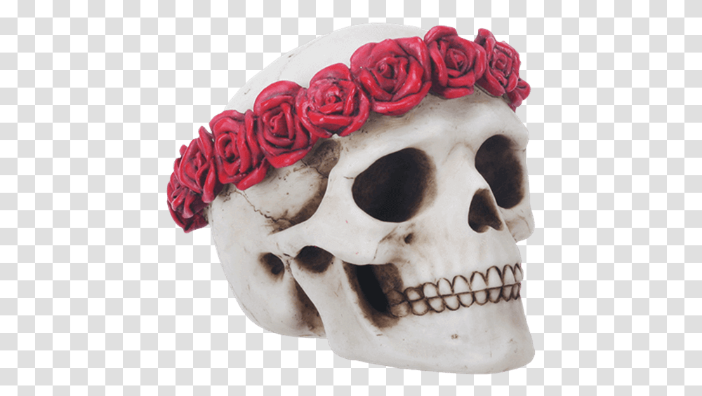 Skull With Flower Crown, Jaw, Snowman, Winter, Outdoors Transparent Png