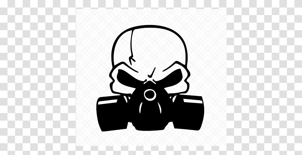 Skull With Gas Mask Image, Binoculars Transparent Png