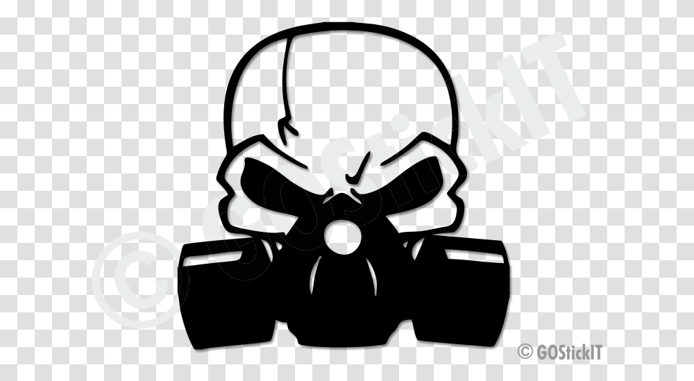 Skull With Gas Mask, Logo, Word Transparent Png