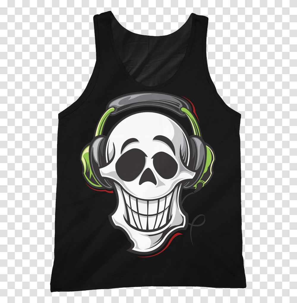 Skull With Headphones, Apparel, Electronics, Headset Transparent Png