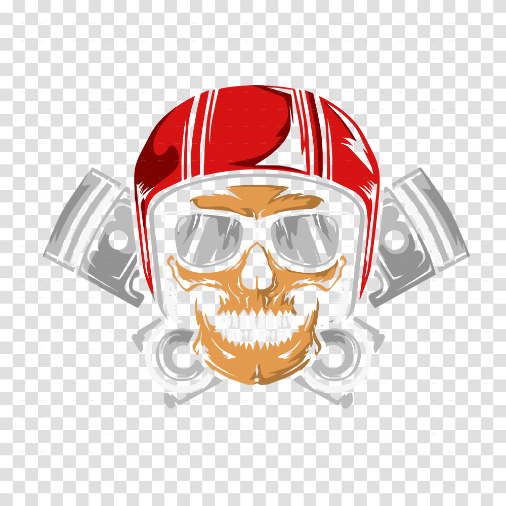 Skull With Helmet, Apparel, Sunglasses, Accessories Transparent Png