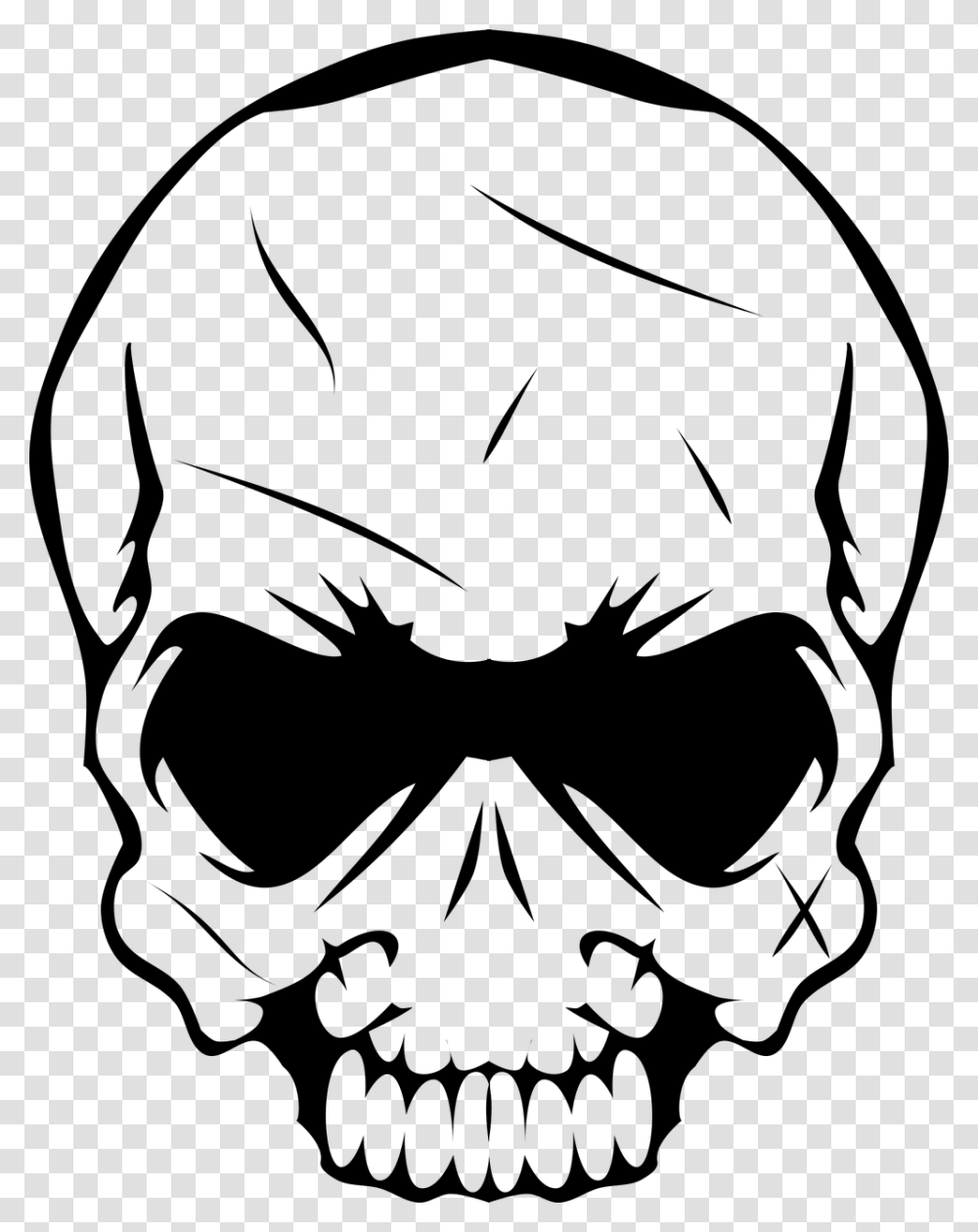 Skull With Mustache, Gray, World Of Warcraft Transparent Png