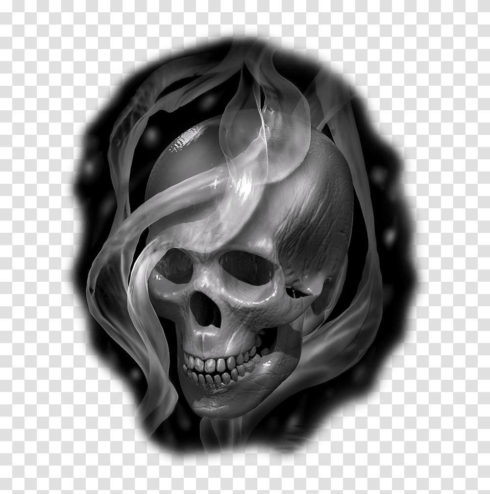 Skull With Ribbon 3d Tattoo Patrick Oleson Green Fox Skull 3d New Tattoo Design, Person, Human, Smoke, Alien Transparent Png