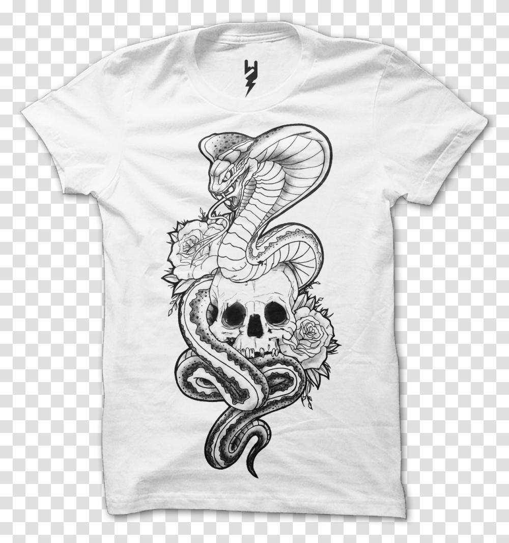 Skull X Snake Tattoo From Xteas Created For The Launch Tattoo, Apparel, T-Shirt, Skin Transparent Png