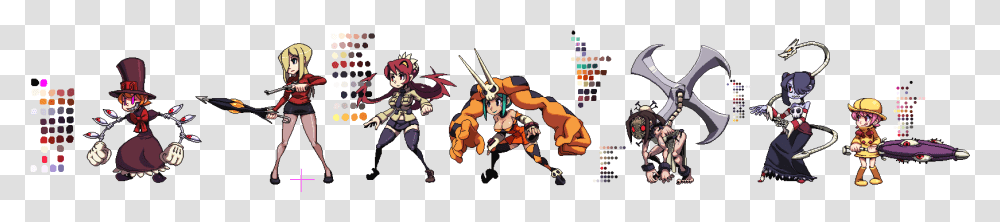 Skullgirls All Sprites, Person, Human, Hand, Super Mario Transparent Png