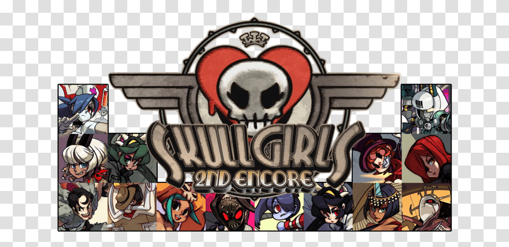 Skullgirls Logo Skullgirls 2nd Encore Logo, Person, Human, Helmet Transparent Png
