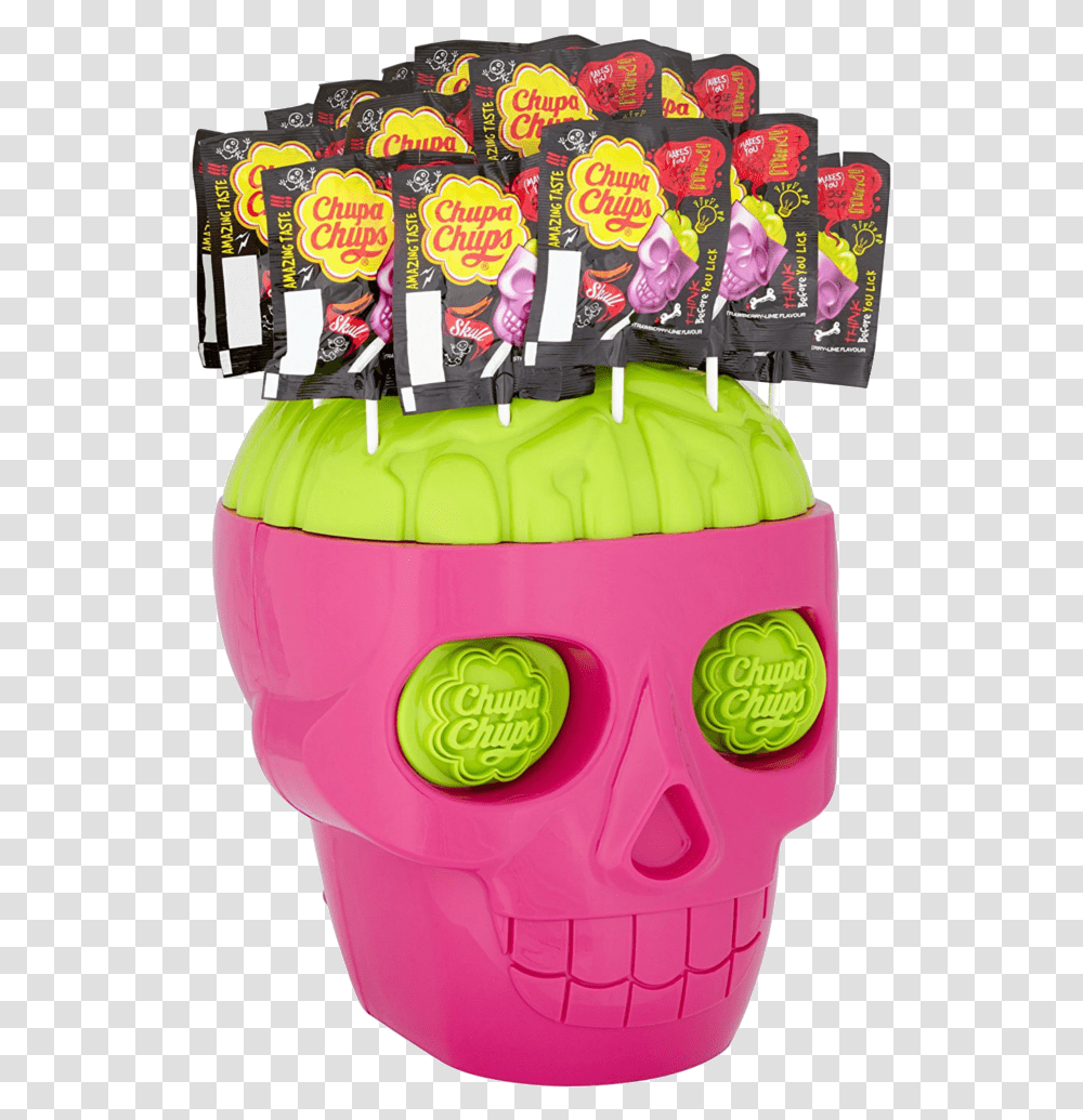 Skulls Chupa Chups Halloween Skull 1179987 Vippng Big Skull Chupa Chups, Food, Bottle, Birthday Cake, Dessert Transparent Png