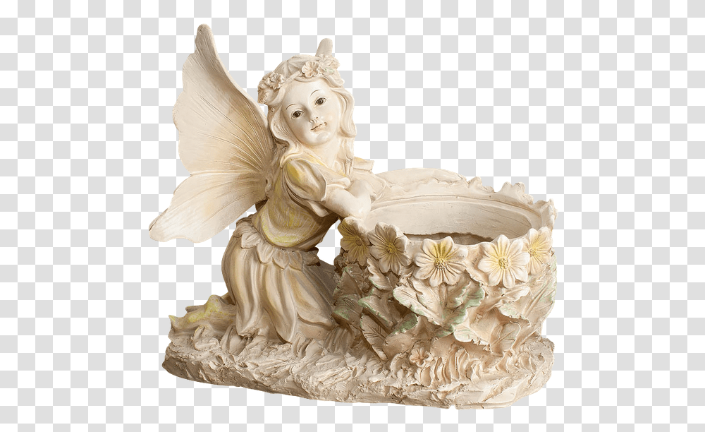 Skulptura Statuetka Amur Angelochki Angel Krilya Figurine, Cake, Dessert, Food, Wedding Cake Transparent Png