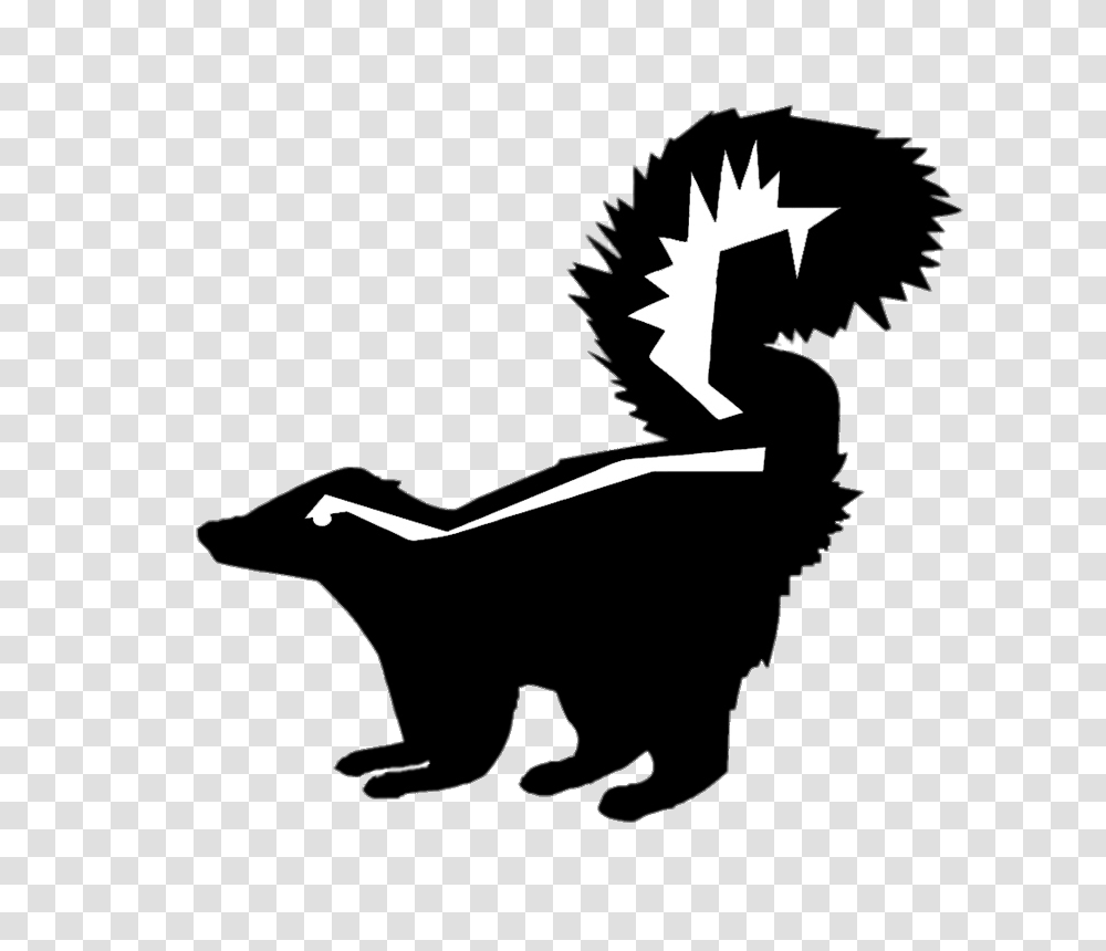 Skunk Silhouette, Animal, Dragon, Mammal, Wildlife Transparent Png