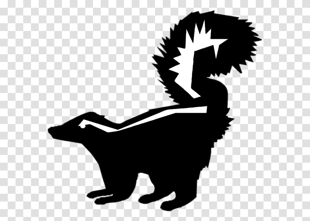 Skunk Silhouette Skunk Decal, Stencil, Animal, Statue Transparent Png