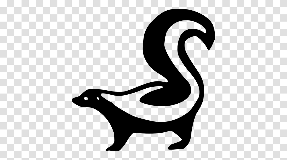 Skunk Silhouette Vector Drawing, Gray, World Of Warcraft Transparent Png