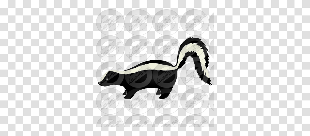 Skunk Stencil For Classroom Therapy Use, Label, Plant, Animal Transparent Png