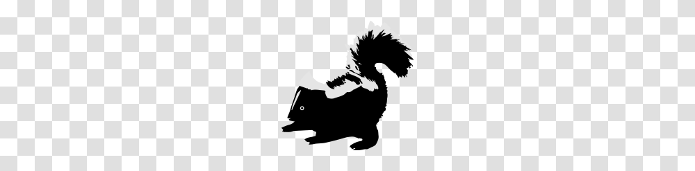 Skunk, Wildlife, Mammal, Animal, Stencil Transparent Png