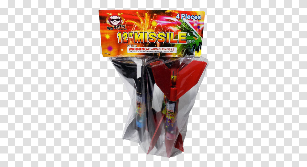 Sky Bacon Missile 12 - Warrior Fireworks, Food, Candy, Sweets, Confectionery Transparent Png