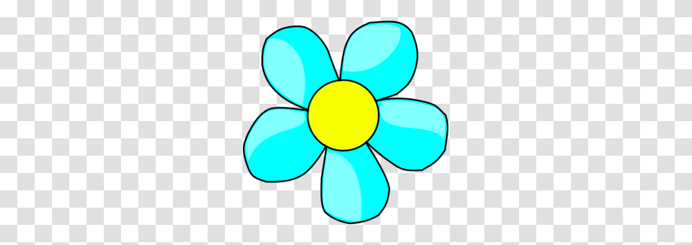 Sky Blue Flower Clip Art, Light Transparent Png