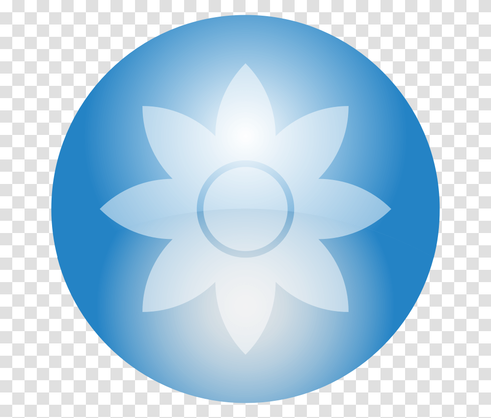 Sky Blue Flower Orb Circle, Sphere, Lamp, Accessories, Accessory Transparent Png