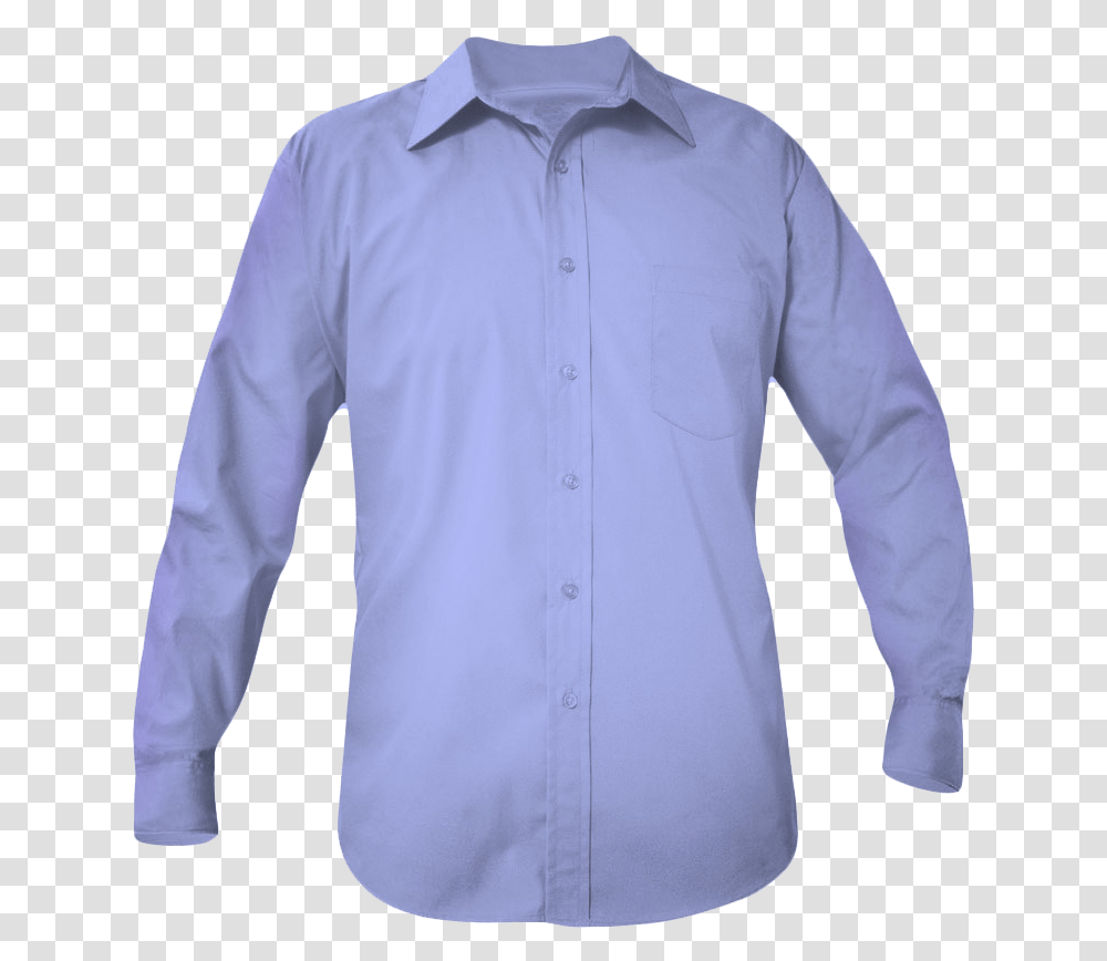 Sky Blue Uniform Shirt, Apparel, Long Sleeve, Dress Shirt Transparent Png