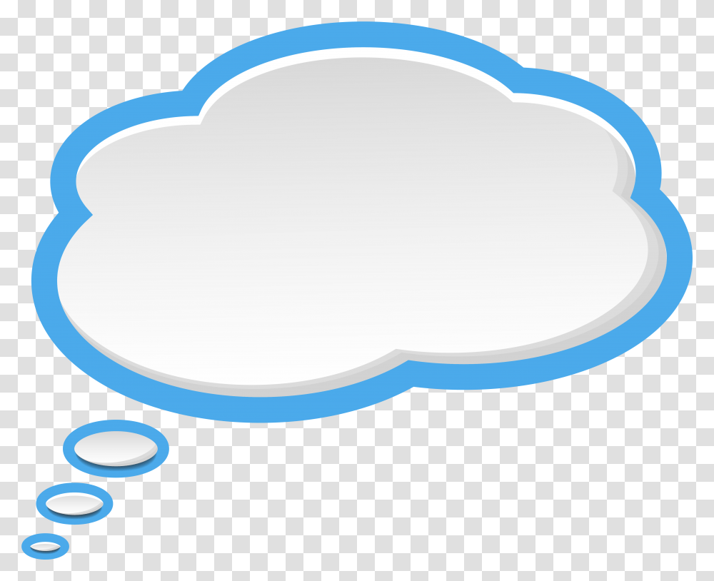 Sky Clipart Blue Sky Thinking, Oval Transparent Png