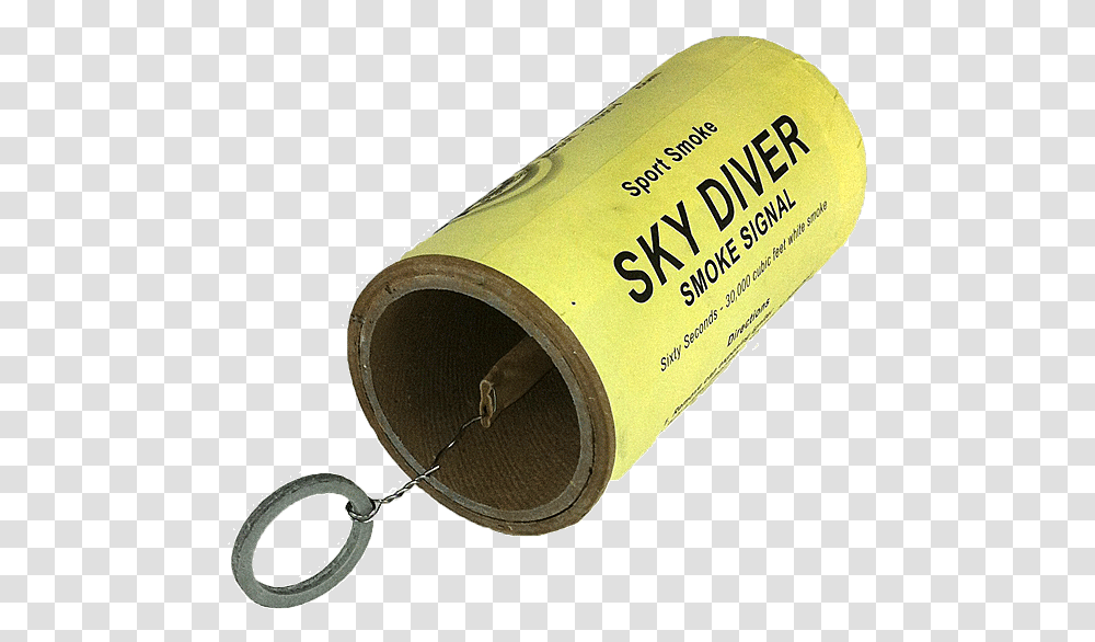 Sky Diver Smoke Grenade Label, Text, Baseball Bat, Team Sport, Sports Transparent Png