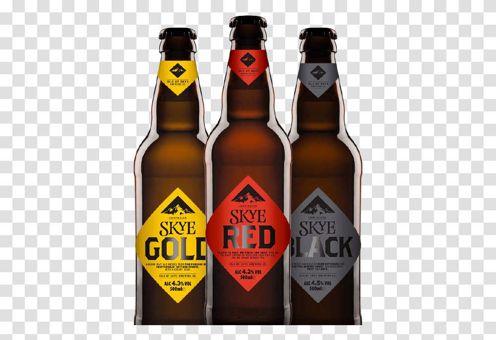 Skye Ale Gin Scottish Brewery & Distillery Isle Isle Of Skye Gold Beer, Bottle, Alcohol, Beverage, Drink Transparent Png