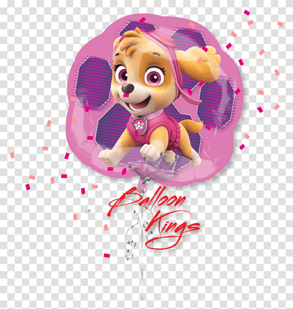 Skye And Everest Paw Patrol Skye And Everest Balloons, Cupid, Purple Transparent Png