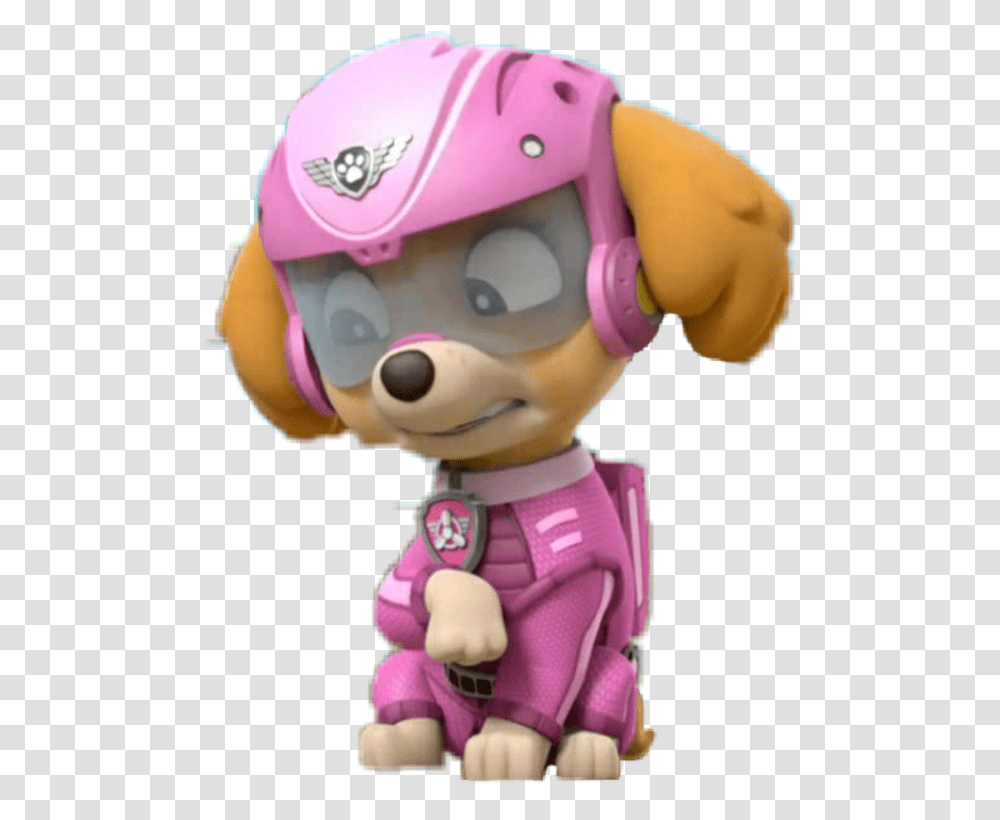 Skye Paw Patrol Chase And Sweetie, Figurine, Toy, Doll, Helmet Transparent Png