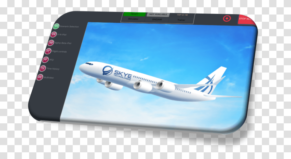 Skye Tablet Splash Screen Wide Body Aircraft, Vehicle, Transportation, Airplane, Airliner Transparent Png
