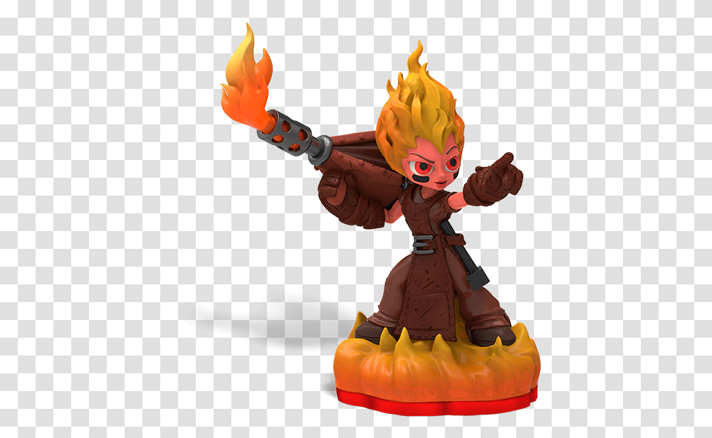 Skylanders Trap Team Fire Characters, Toy, Person, Figurine, People Transparent Png