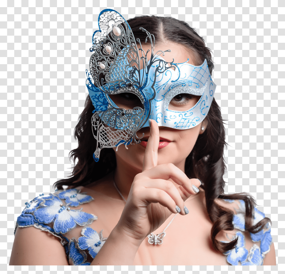 Skylar S Collection Masque, Person, Mask, Costume, Hair Transparent Png