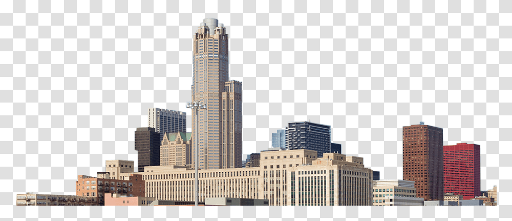 Skyline Clipart Chicago Downtown Buildings Amp Construction, Office Building, City, Urban, High Rise Transparent Png